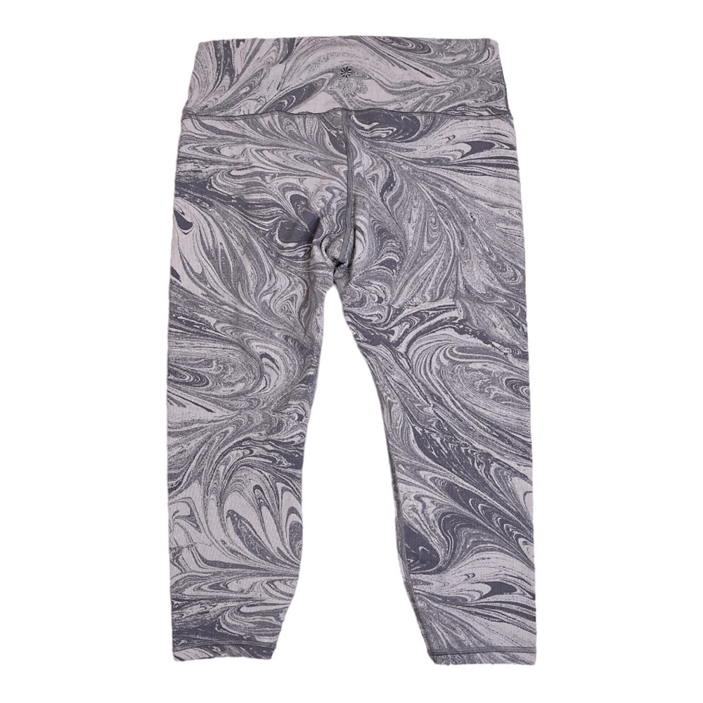 Athleta Transcend 7/8 Sumi Marble Violet Purple Crop Tight Leggings - Picture 5 of 6